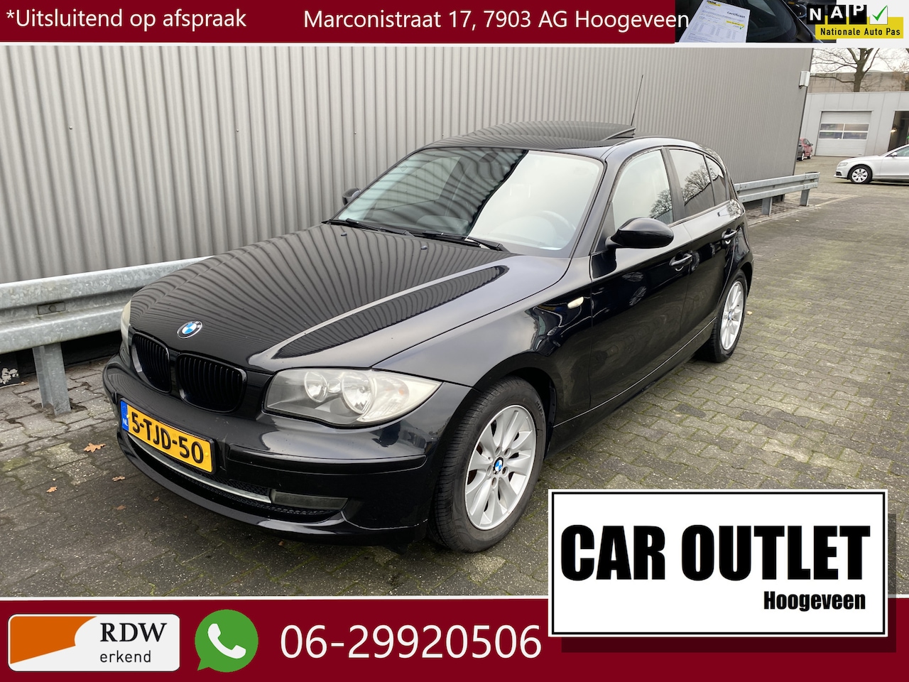 BMW 1-serie - 116i Introduction Clima, Navi, Schui/Kantel, PDC, LM, nw. APK – Inruil Mogelijk – - AutoWereld.nl