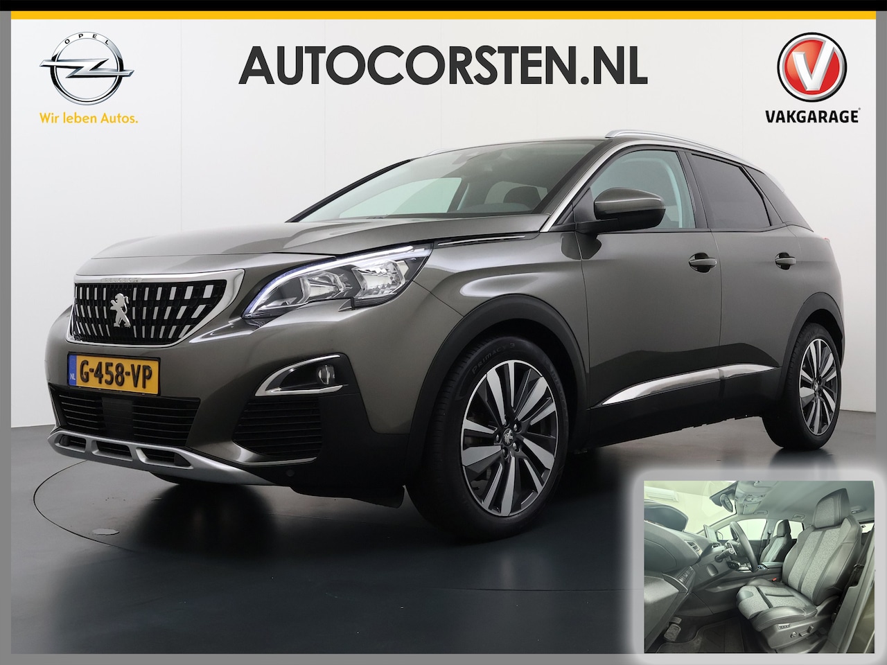 Peugeot 3008 - 131PK AUT-8 Navi 360°Camera Elektr.-Stoel+Geheugen Apple Carplay Android Trekhaak Ergo-Com - AutoWereld.nl
