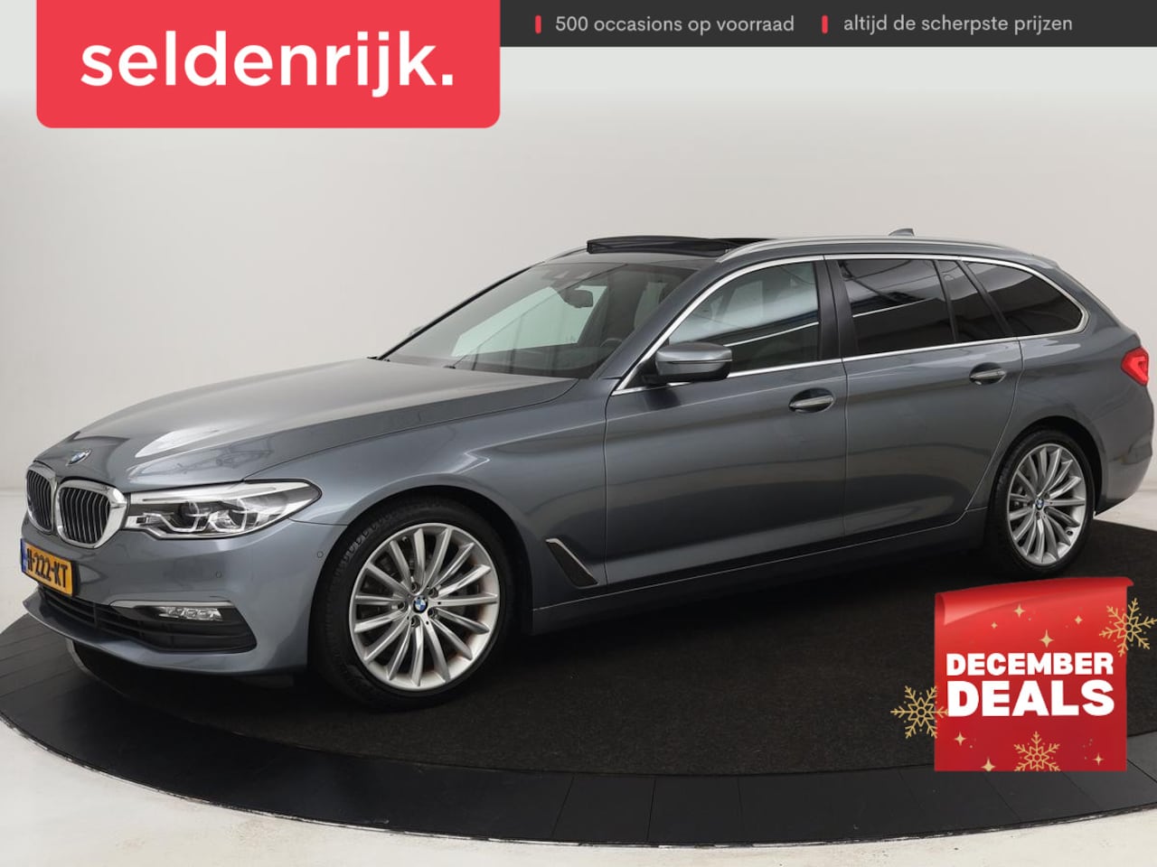 BMW 5-serie Touring - 520i High Executive | Panoramadak | Trekhaak | Leder | Stoelverwarming | Camera | Head-Up - AutoWereld.nl