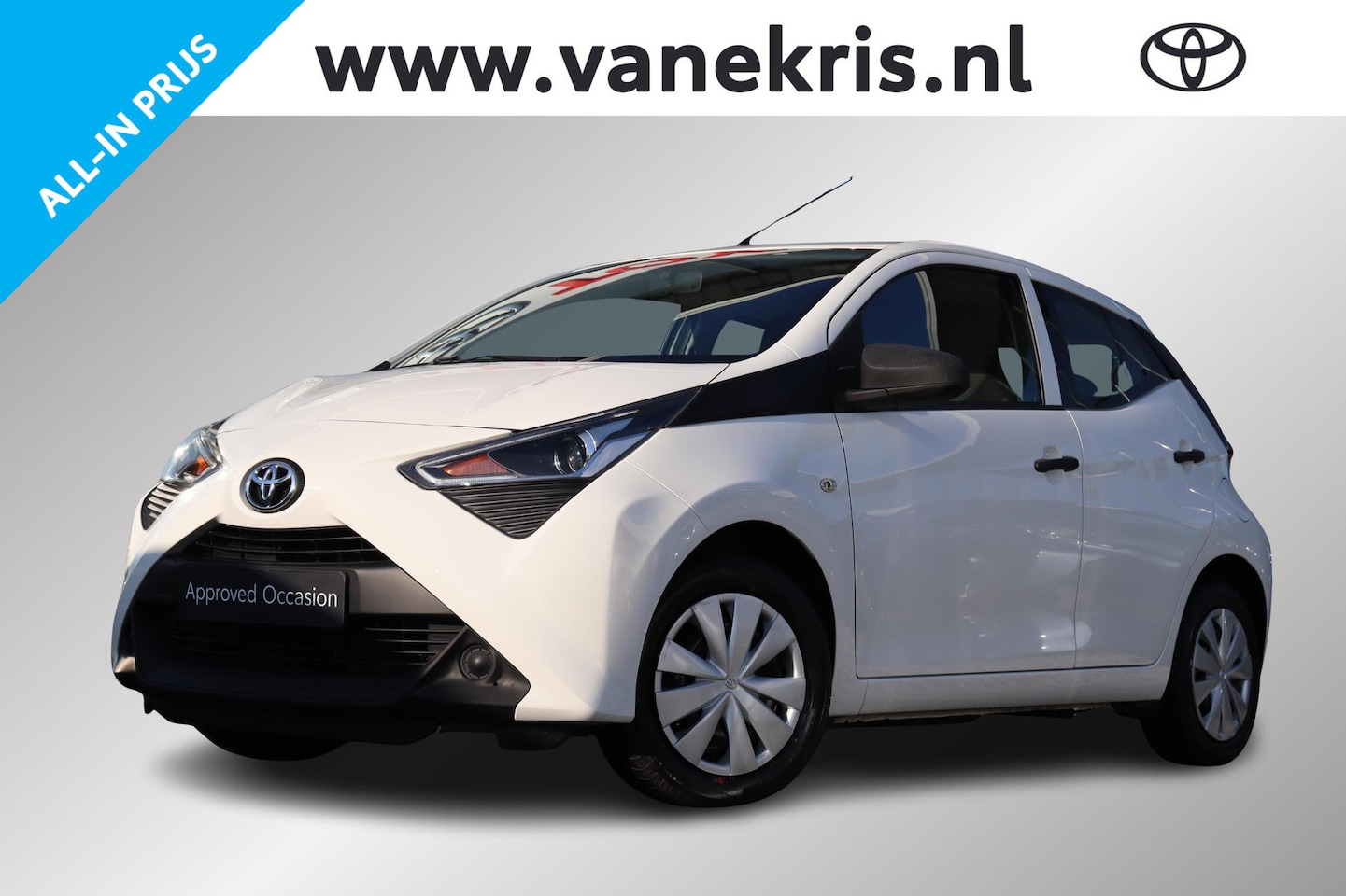 Toyota Aygo - 1.0 VVT-i x-fun 1.0 VVT-i x-fun, Bluetooth, Airco, Elektrische ramen voor, Start / Stop, Speed Limiter. - AutoWereld.nl
