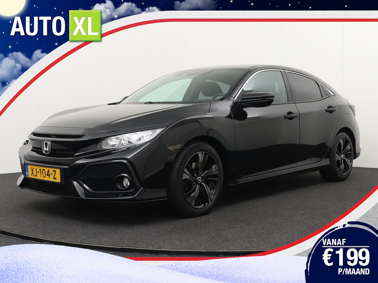 Honda Civic - Aut. i-VTEC Premium+ Black-Edition Camera Adapt. Cruise - AutoWereld.nl