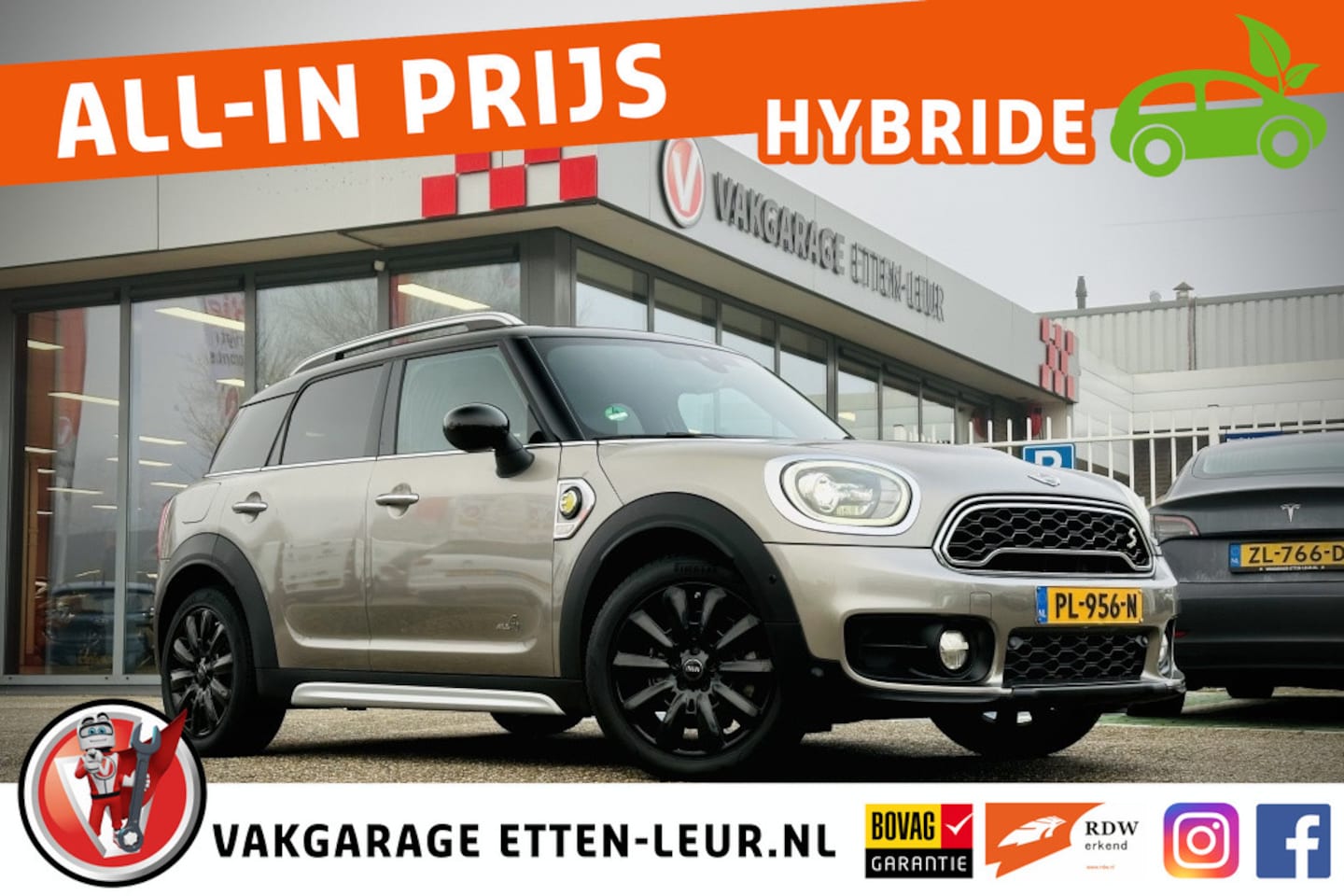 MINI Countryman - Mini 2.0 Cooper S E ALL4 Salt Plug in | CAMERA | LEDER | STOELVERWARM - AutoWereld.nl