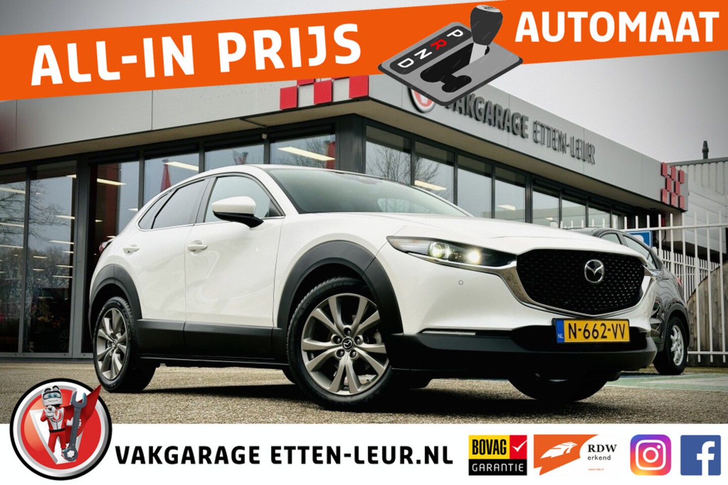 Mazda CX-30 - 2.0 eSA-X Sportive | STUUR-STOEL VERWARMING | HUD | CAMERA - AutoWereld.nl