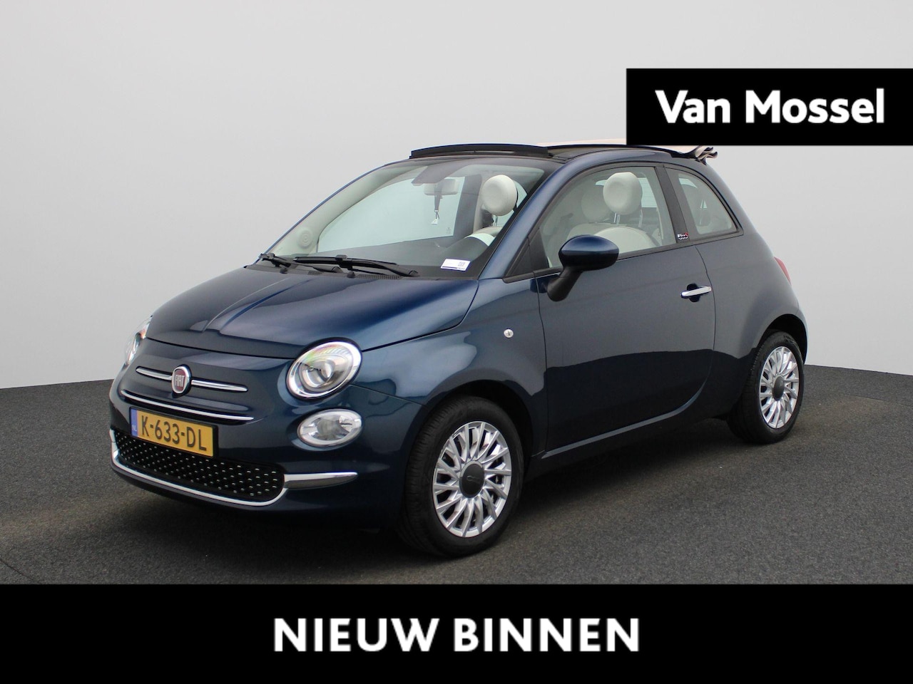 Fiat 500 C - 1.0 Hybrid Lounge | APPLE CARPLAY - ANDROID AUTO | CRUISE CONTROL | AIRCO | MULTIFUNCTIONE - AutoWereld.nl