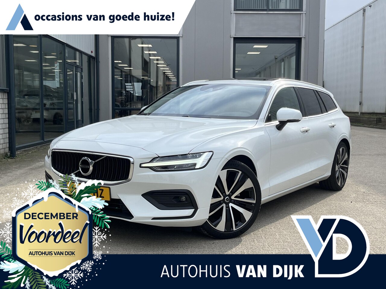 Volvo V60 - 2.0 B3 Business Pro | NL Auto/2e Eig./Leder/Navi/Panodak/El.Trekhaak/19"/Adapt.Cruise/Appl - AutoWereld.nl