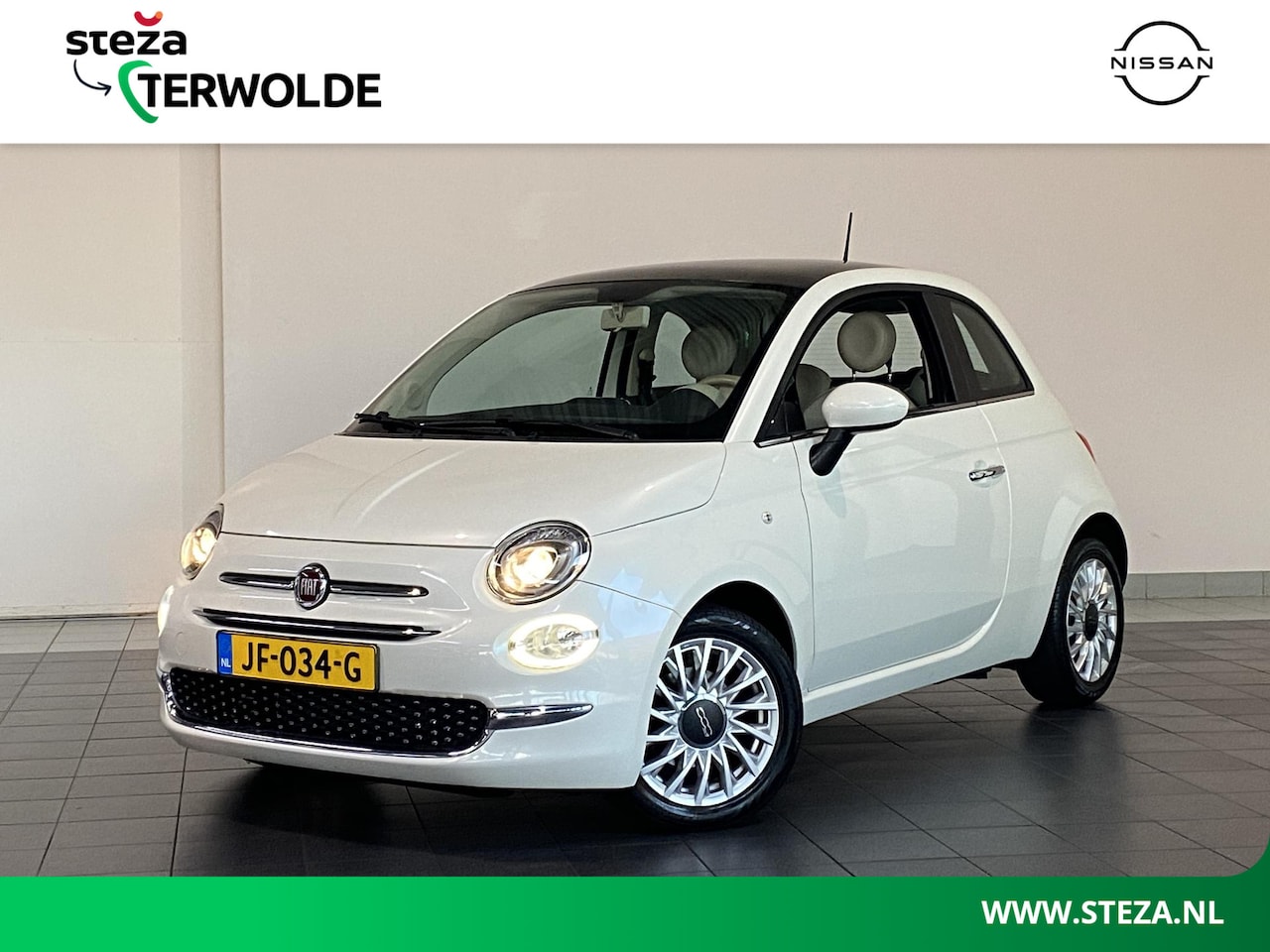 Fiat 500 - 0.9 TwinAir Turbo Lounge | Panoramadak | Lichtmetalen velgen | - AutoWereld.nl