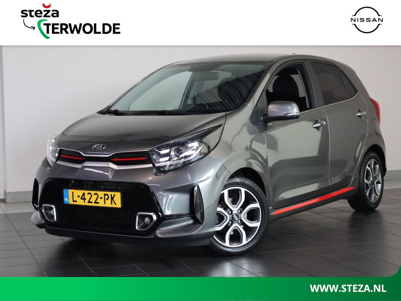 Kia Picanto - 1.0 DPi GT-Line | Navigatie | Parkeercamera | Lederen Bekl. | - AutoWereld.nl