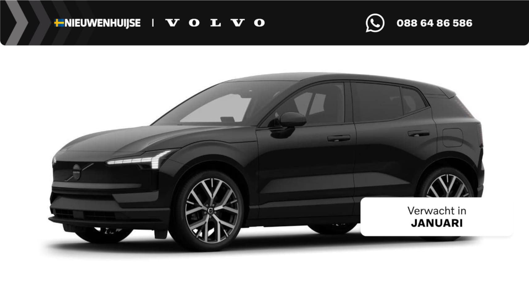 Volvo EX30 - Single Motor Ext Range Plus Black Edition Europa | Power Seats | 20" | Stoel & Stuurverwar - AutoWereld.nl