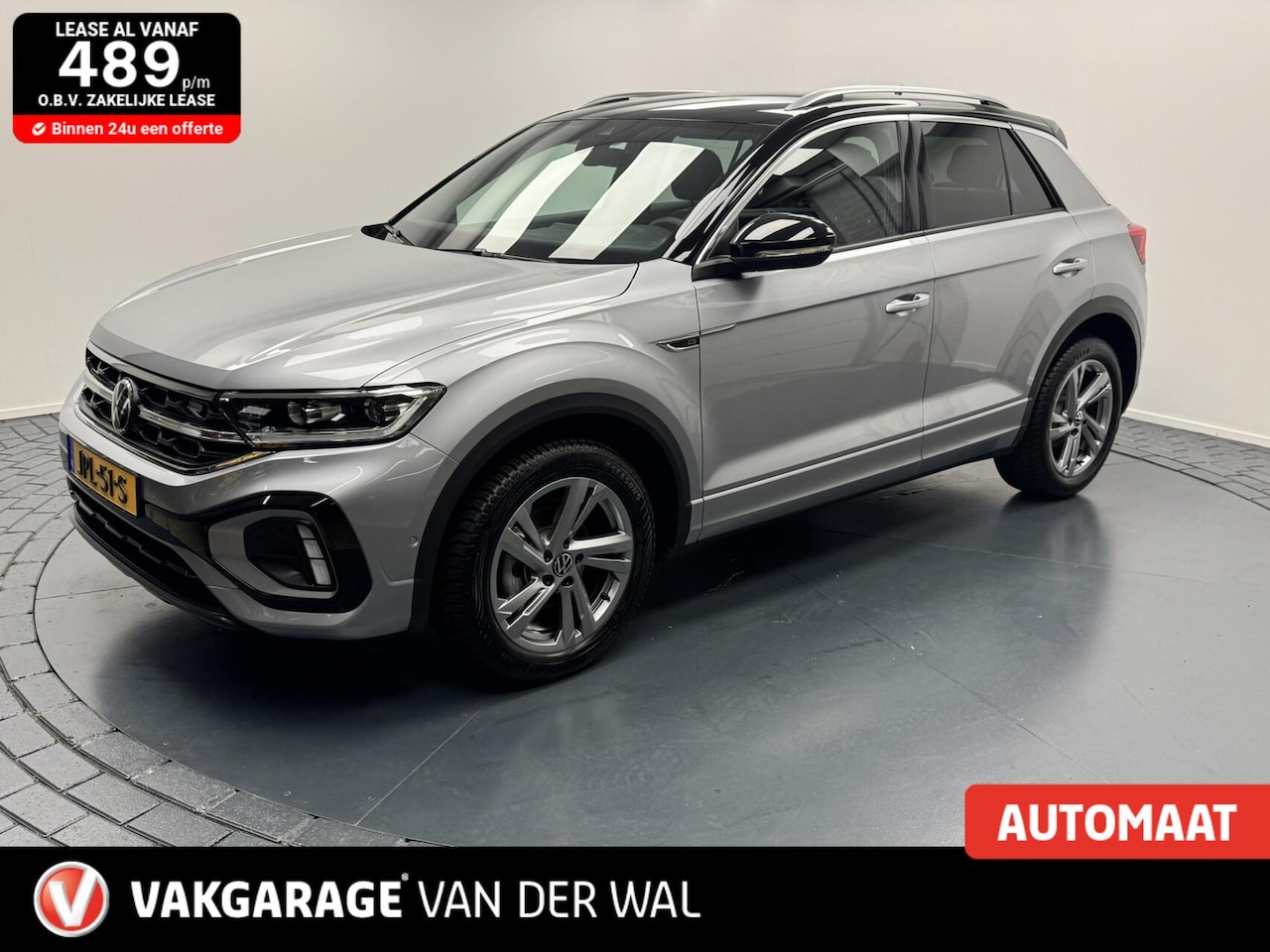 Volkswagen T-Roc - 1.5 TSI DSG R-Line Afn.Trekhaak-Navigatie-Adapt.Cr.contr-Clima-Carplay-Camera-Virtual-Park - AutoWereld.nl