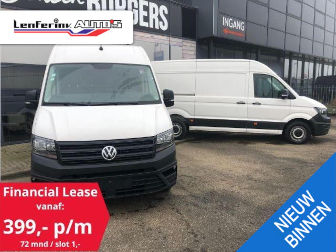 Volkswagen Crafter - 2.0 TDI 102 pk L3H3 Navi, Trekhaak 2.500 kg Apple Carplay, Laadruimte Pakket, PDC V+A, 3-Z - AutoWereld.nl