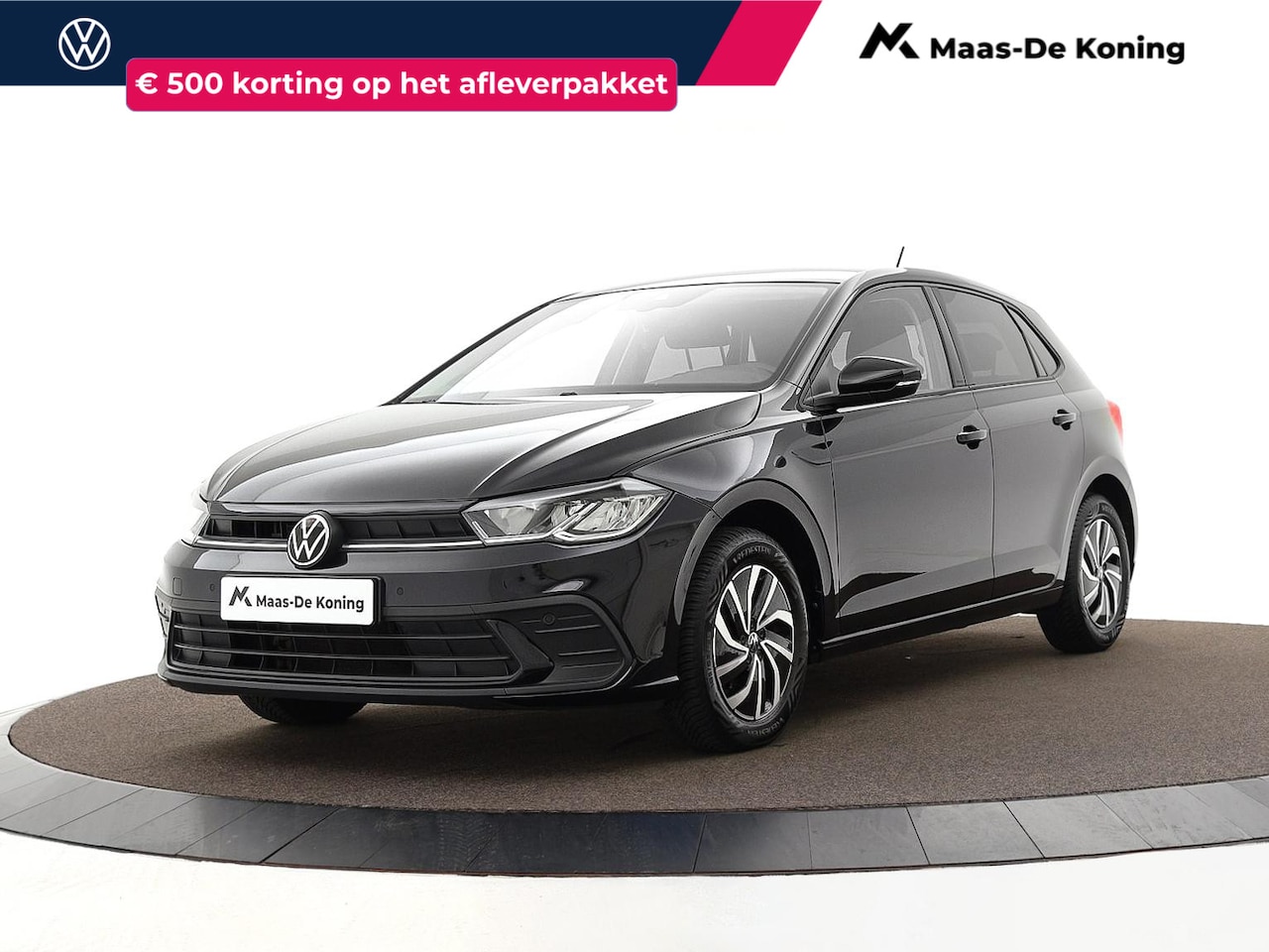 Volkswagen Polo - 1.0 TSI 95pk Life · Apple/Android Car Play · Airco · P-Sensoren · DAB · Getint Glas · 15'' - AutoWereld.nl