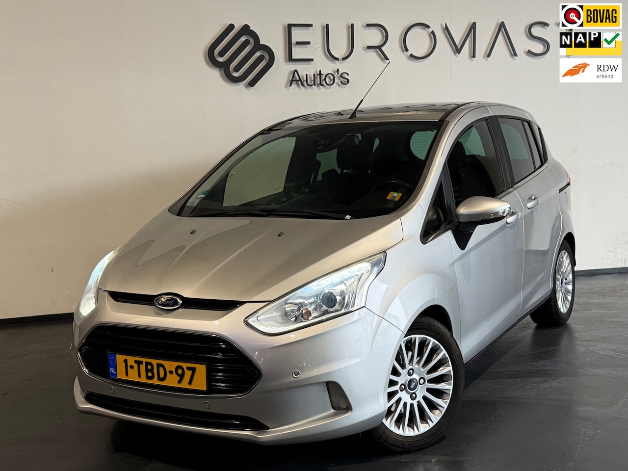 Ford B-Max - 1.0 EcoBoost Titanium Panoramadak Airco Navi Pdc Camera Nieuwe Apk - AutoWereld.nl