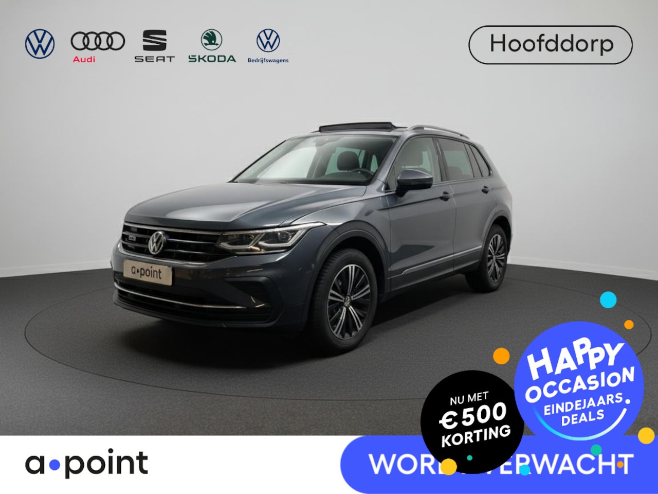 Volkswagen Tiguan - 1.4 TSI eHybrid Life Active 245 pk Automaat (DSG) | Navigatie via App | Panoramadak | Trek - AutoWereld.nl