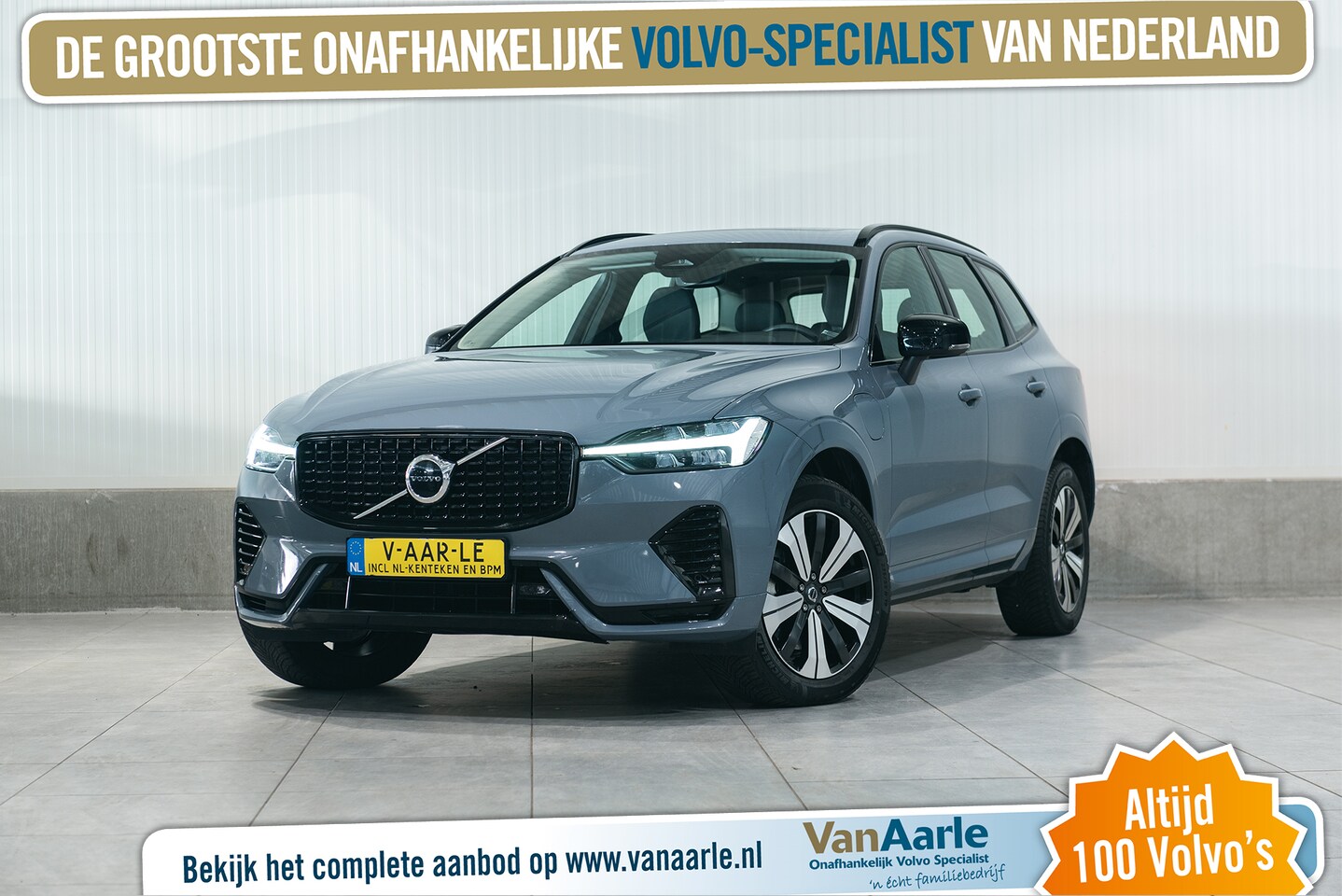 Volvo XC60 - T6 Aut. LongRange Plus Dark Google Leder Standkachel 350pk - AutoWereld.nl