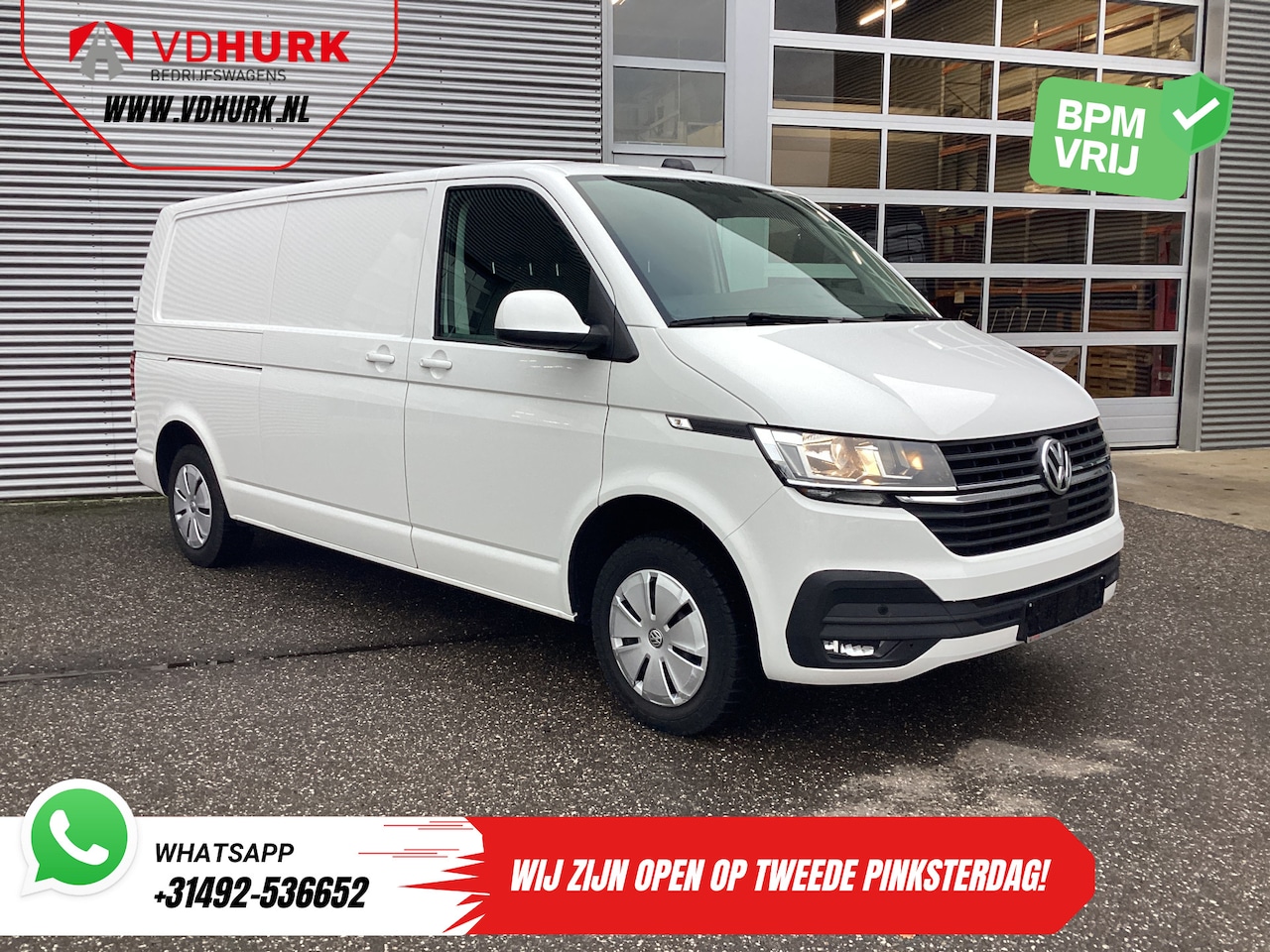 Volkswagen Transporter - T6.1 2.0 TDI 150 pk DSG Aut. L2 BPM VRIJ! 2xSchuifdeur/ Carplay/ Camera/ Cruise/ PDC/ Airc - AutoWereld.nl