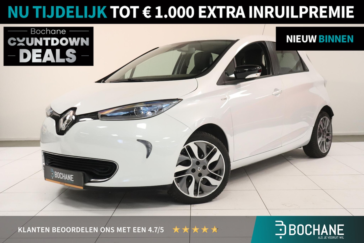 Renault Zoe - R110 Bose 41 kWh (Accu huur) | BOSE audio | Camera | Leder | Climate control | Stoelverwar - AutoWereld.nl