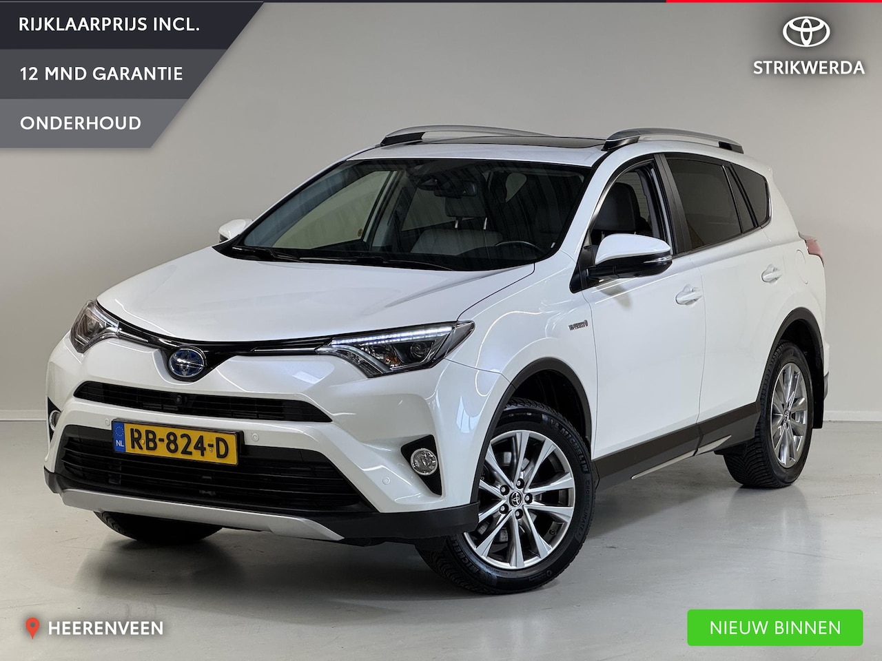 Toyota RAV4 - 2.5 Hybrid AWD Executive | 2-Tone Leder | Schuif/kantel dak | Trekhaak | 360 camera | - AutoWereld.nl