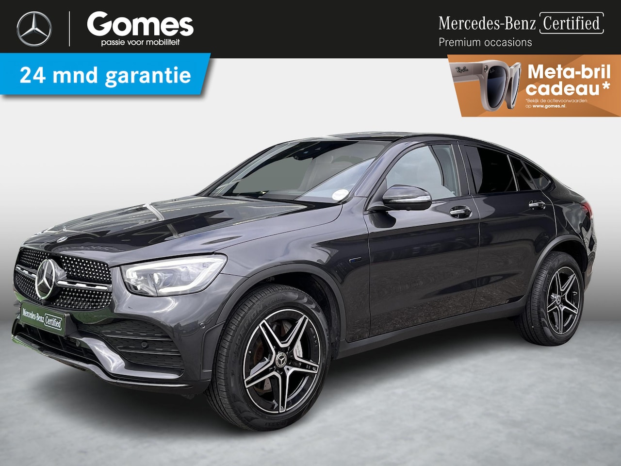 Mercedes-Benz GLC-klasse Coupé - 300 e 4MATIC | Bruin leer | Schuifdak | AMG Burmester| Rijassistentie pakket| Trekhaak| Ke - AutoWereld.nl