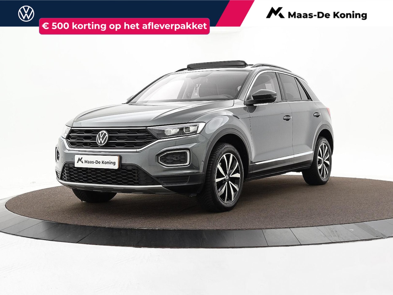 Volkswagen T-Roc - 1.5 TSI 150pk DSG Sport Business R · Panoramadak · Camera · Afneembare Trekhaak · Stoelver - AutoWereld.nl