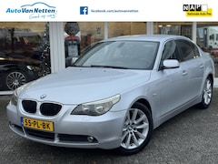BMW 5-serie - 520i 6 cilinder 170pk Automaat, Executive uitv., CLima, Cruise, Lmv, Pdc, Gr.Navi,