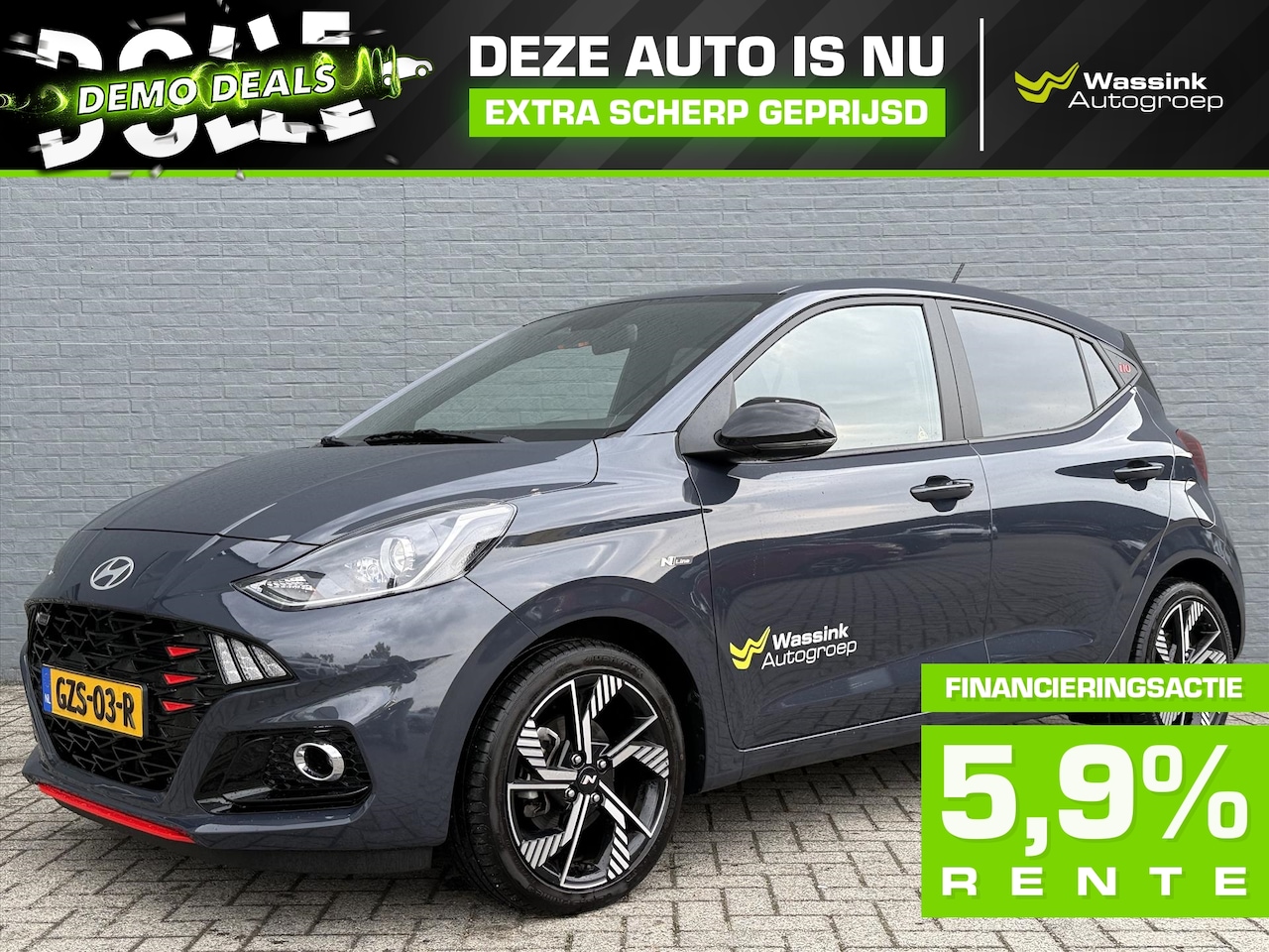 Hyundai i10 - New DEMO DEAL | 1.0 T-GDI 90pk N Line I 5 zits I Navigatie I Stoel & Stuurverwarming | Cli - AutoWereld.nl