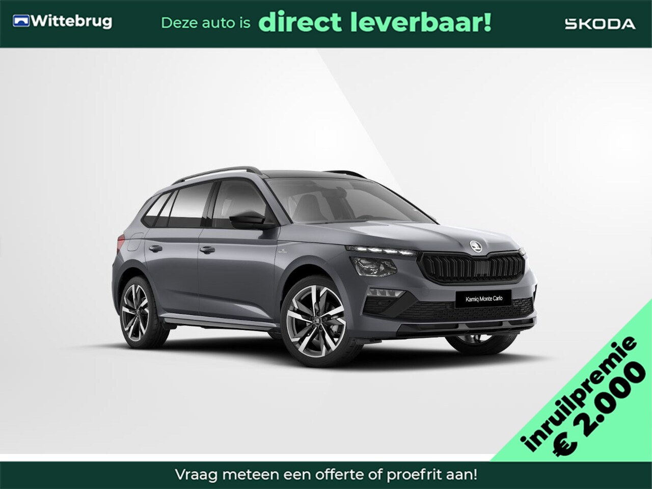 Skoda Kamiq - 1.0 TSI Monte Carlo 18" lichtmetalen velgen / Travel assist / Navigatie pakket / Charging - AutoWereld.nl