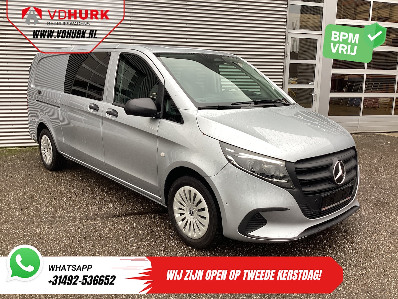 Mercedes-Benz Vito - 116 CDI Aut. L3 DC Dubbel Cabine BPM VRIJ! 6 Pers./ 2xSchuifdeur/ LED/ Stoelverw./ 270Gr. - AutoWereld.nl