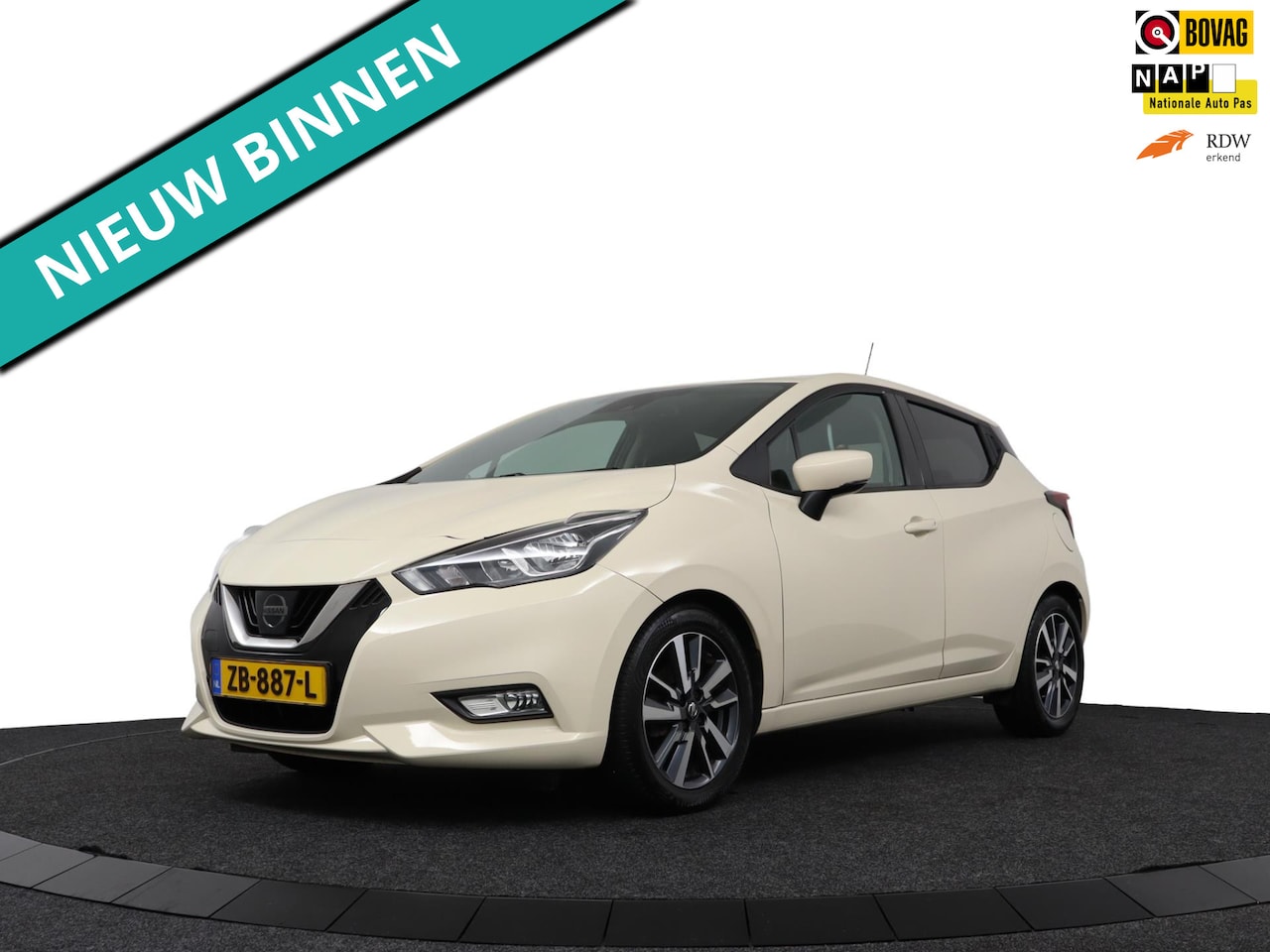 Nissan Micra - 1.0 IG-T 100pk Tekna-Camera/ECC/Stoelverw./Navi/DAB - AutoWereld.nl