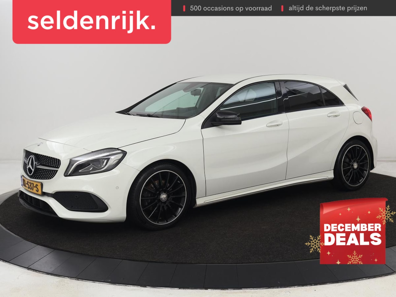 Mercedes-Benz A-klasse - 160 AMG Night Edition Plus | Origineel NL | Leder/Alcantara | Full LED | Park Assist | Tre - AutoWereld.nl