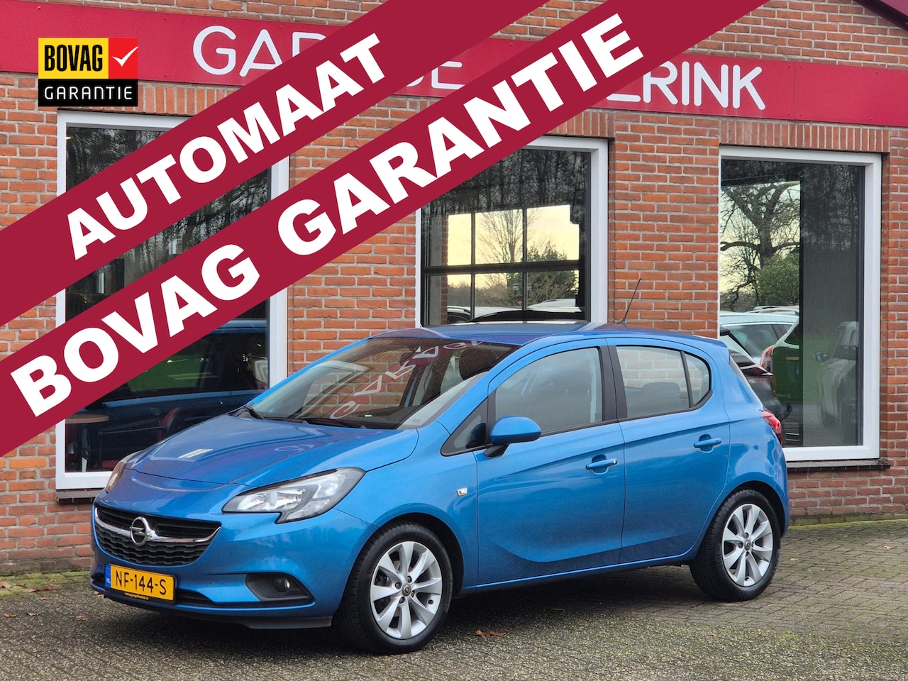 Opel Corsa - 1.4 Edition 90PK 5drs AUTOMAAT airco, cruise, lmv, trekhaak, stoelverw, pdc - AutoWereld.nl