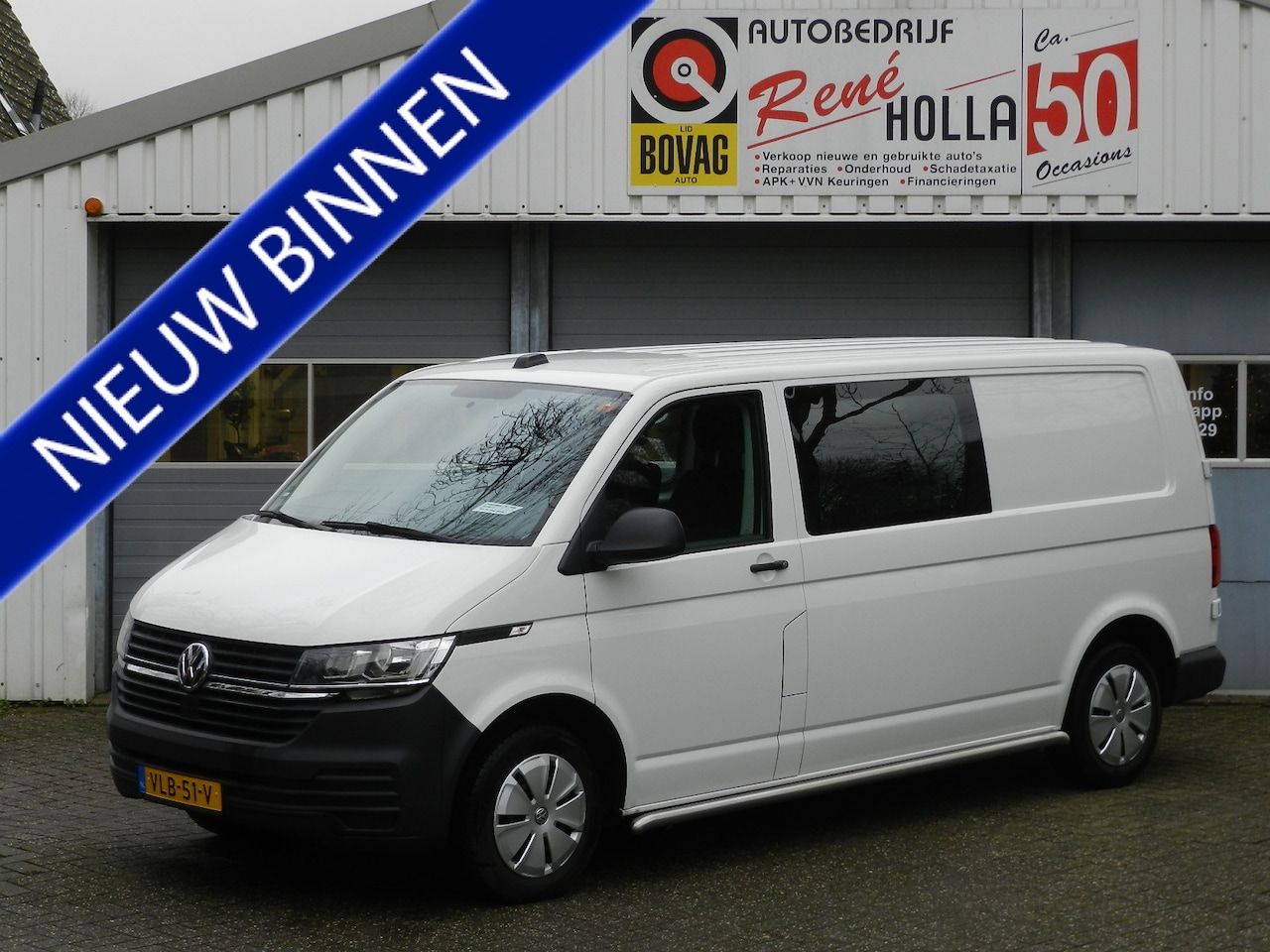 Volkswagen Transporter - 2.0 TDI L2H1 30 DC 6Pers Apple & Android Trekhaak - AutoWereld.nl