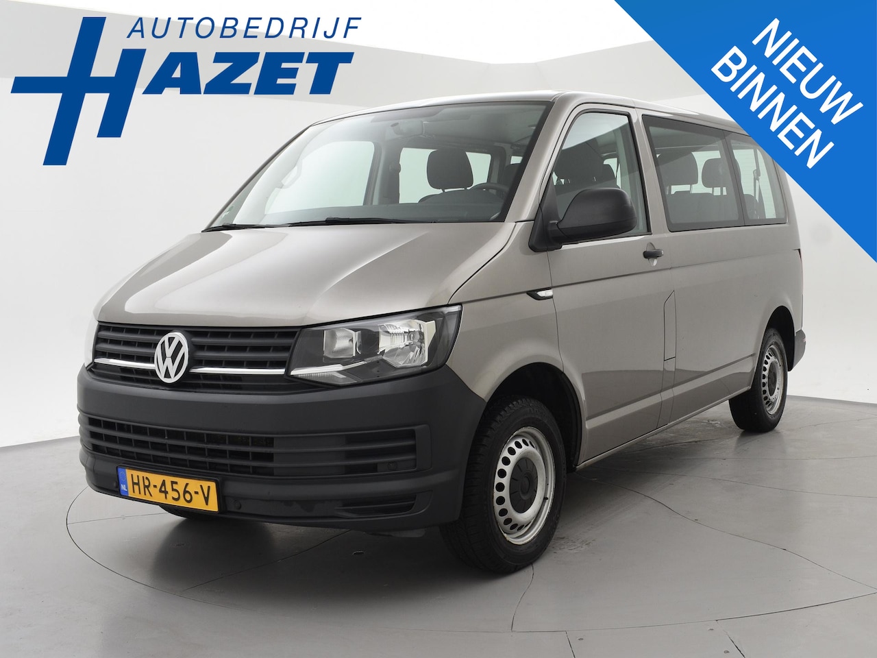 Volkswagen Transporter Kombi - 2.0 TDI 150 PK 8-PERSOONS BTW VRIJ 1e EIGENAAR | EURO 6 | 93.525 KM | MOJAVE BEIGE - AutoWereld.nl