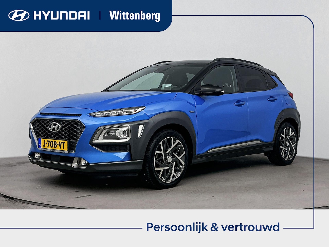 Hyundai Kona - 1.6 GDI HEV PREMIUM | TWO TONE | TREKHAAK | ALL SEASONS | PRIVACY GLASS | 18'' LM VELGEN | - AutoWereld.nl