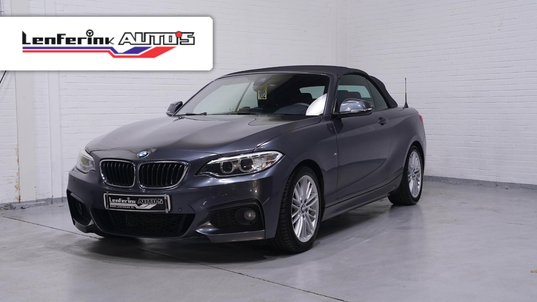 BMW 2-serie Cabrio - 225d M Sport Navi, Leder, 2-zone clima, PDC V+A, stuur + stoelverwarming, trekhaak afneemb - AutoWereld.nl