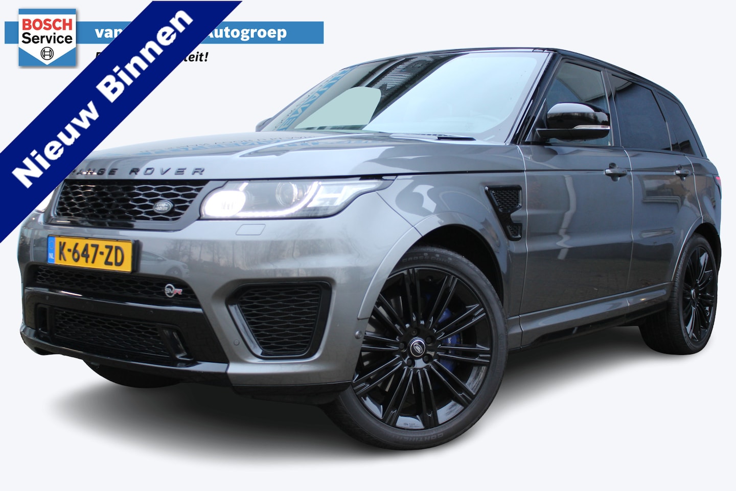Land Rover Range Rover Sport - 5.0 V8 Supercharged SVR | 551PK | Panorama dak | Carbon interieur | Luchtvering | Meridian - AutoWereld.nl