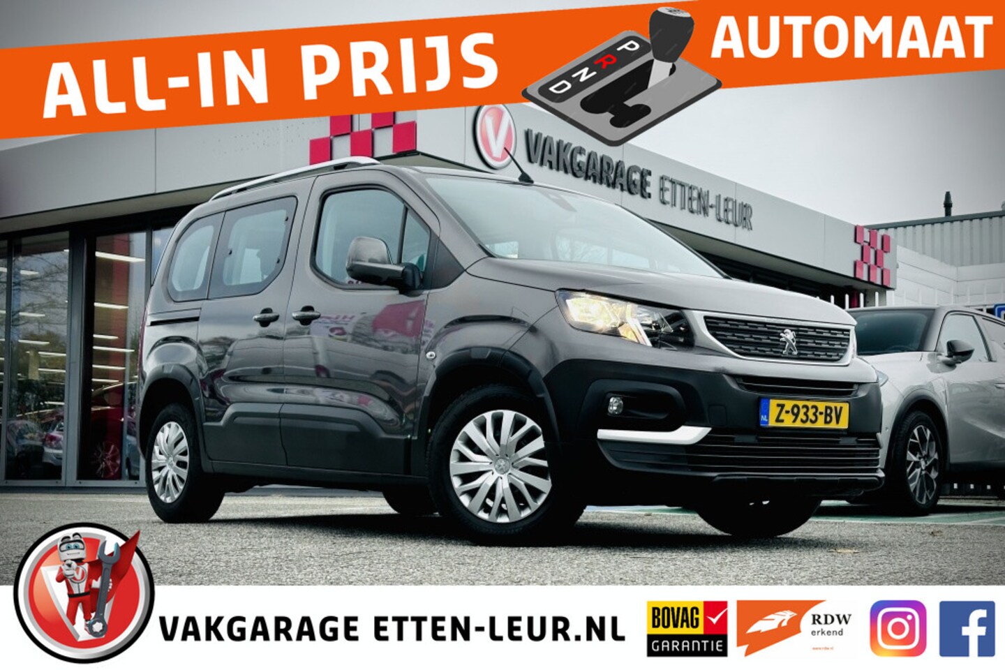 Peugeot Rifter - 130PK Rifter | PDC | CRUISE | APPLE + ANDROID | AIRCO - AutoWereld.nl