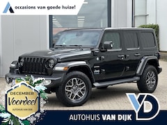 Jeep Wrangler Unlimited - 4xe 380 Sahara | Leder/Cruise Adaptief/Stuur-/Stoelverw./Trekhaak