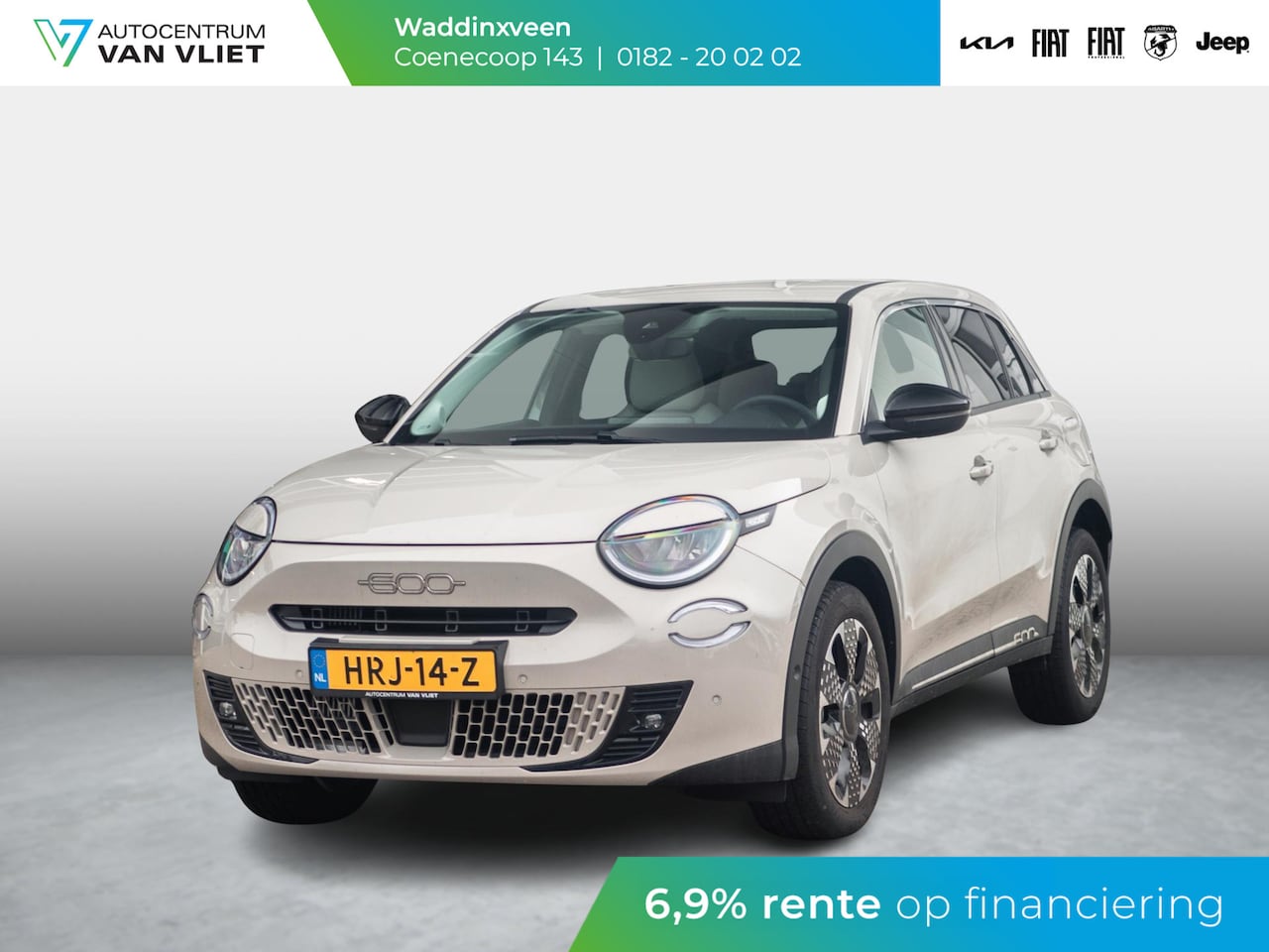 Fiat 600 - 1.2 Hybrid 110pk La Prima | Leder | Stoelmassage | Camera | Carplay | Adapt. Cruise | Wint - AutoWereld.nl