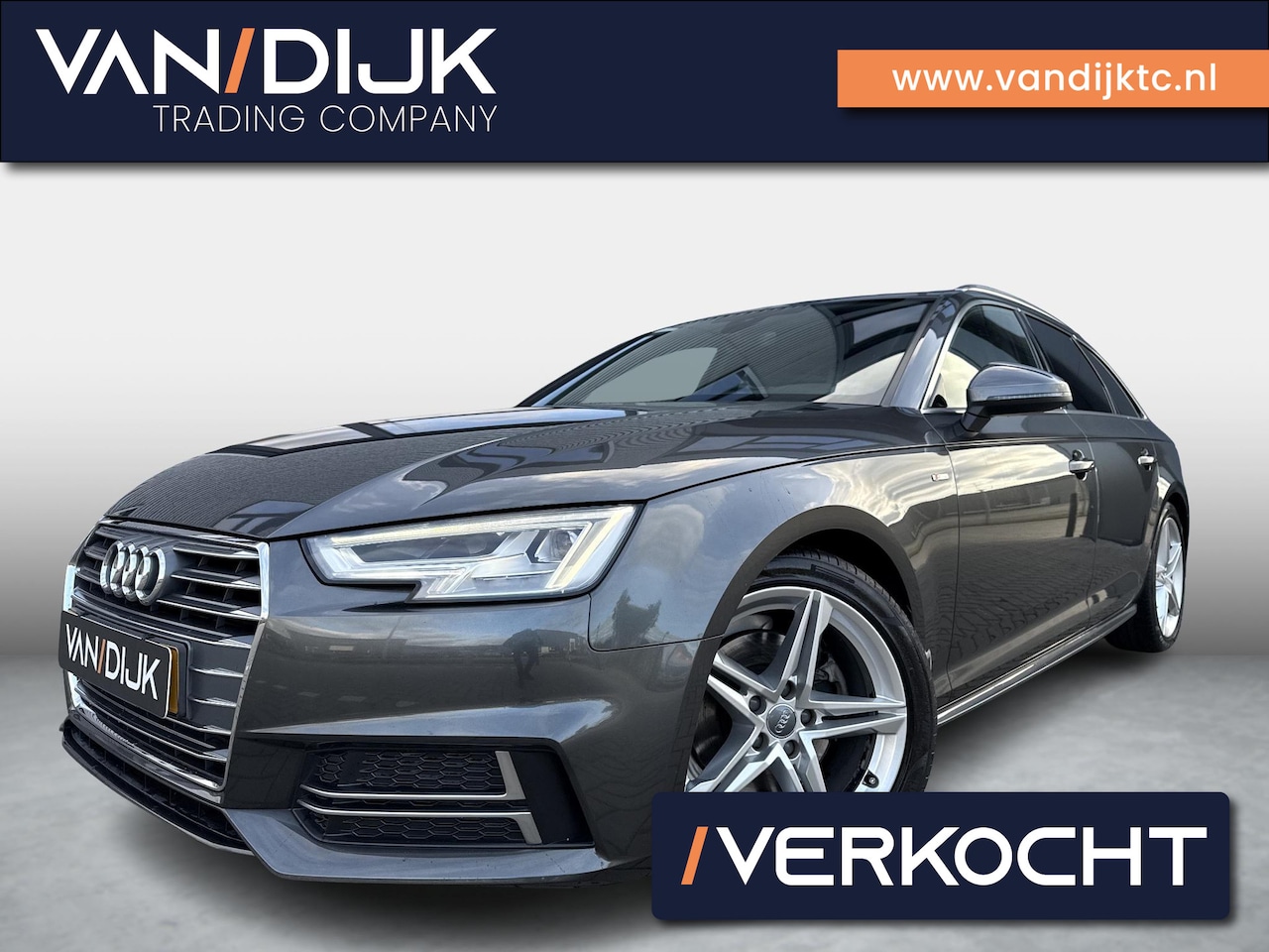Audi A4 Avant - 2.0 TFSI MHEV Sport S line edition 190PK ✓B&O Sound ✓Massagestoel Half Leder ✓Full LED ✓Na - AutoWereld.nl