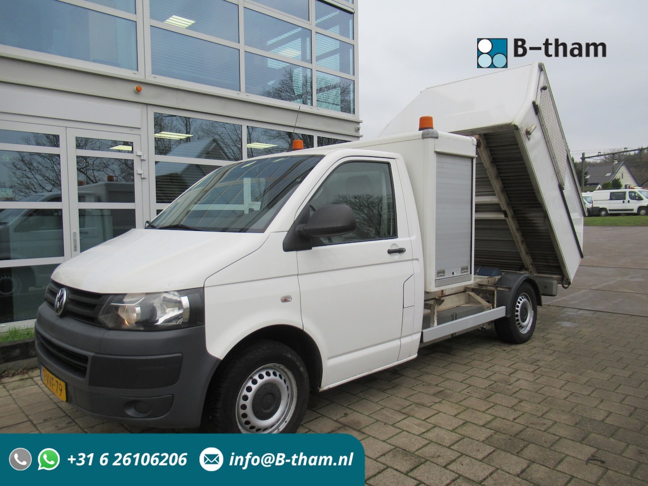 Volkswagen Transporter - T5 2.0i 85KW L2H1 CNG aardgas + Benzine Veegvuilkipper - AutoWereld.nl