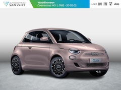 Fiat 500e - 3+1 La Prima 42 kWh | 17% Bijtelling | Clima | Cruise | Leder | 17" | Priv Glass | Winter