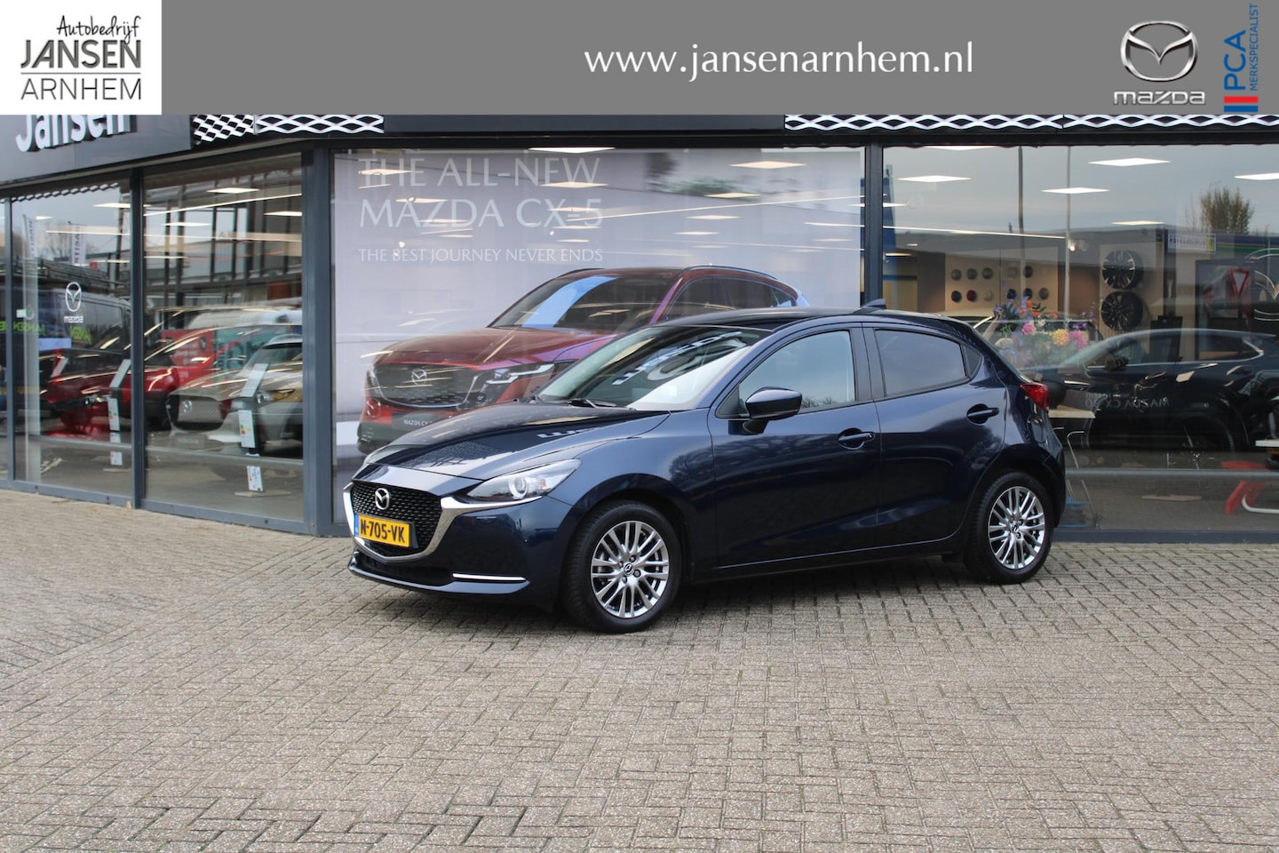 Mazda 2 - 1.5 Skyactiv-G Luxury Automaat, HUD, Cruise, Clima, Navi, Stuurverwarming, Stoelverwarming - AutoWereld.nl