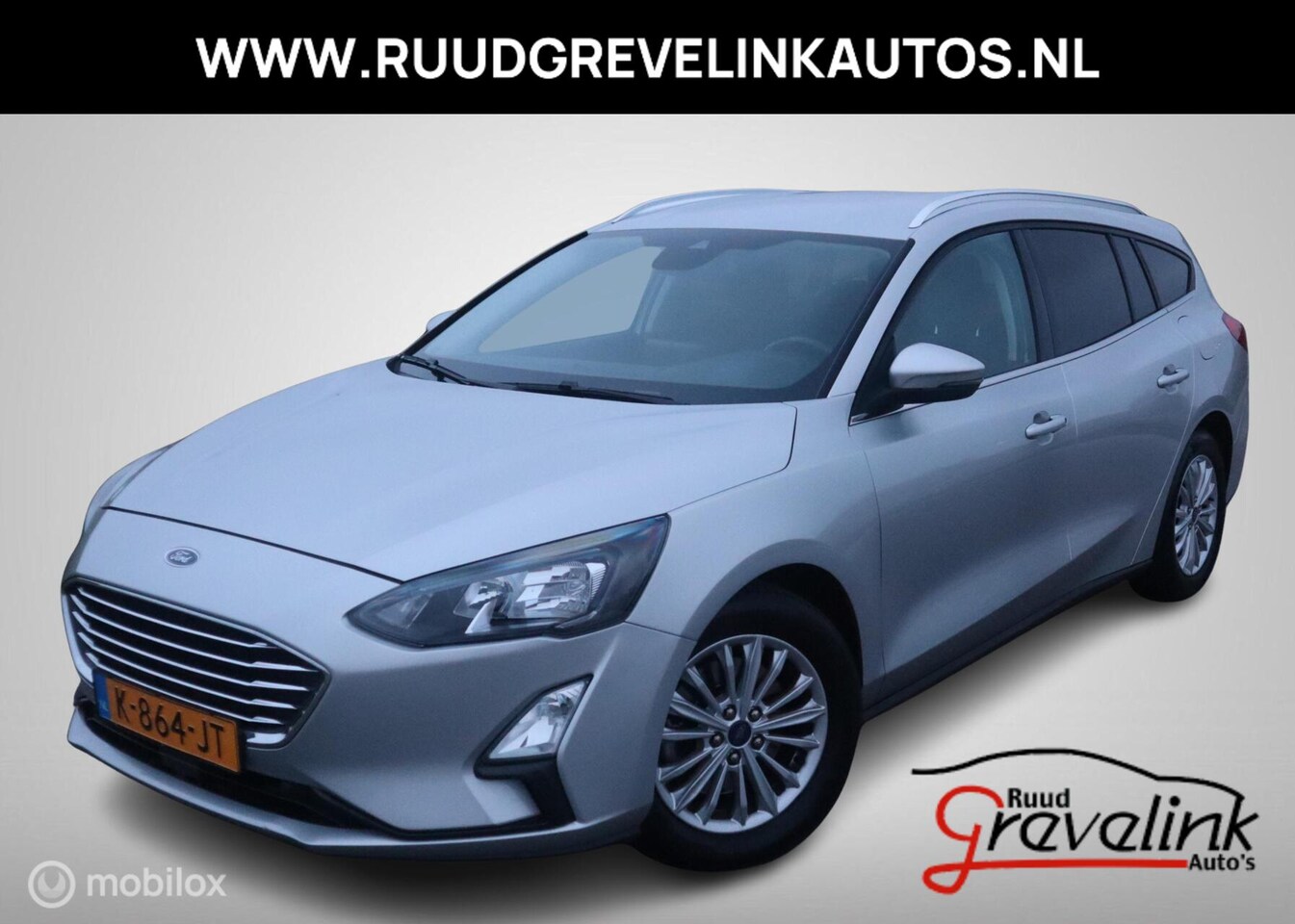 Ford Focus Wagon - 1.5 EcoBlue 120 PK Titanium X Business Navi Trekhaak Chroom Digi Cockpit DonkerGlas Led ko - AutoWereld.nl