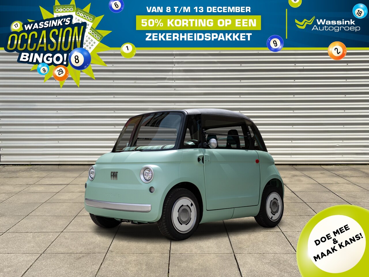 Fiat Topolino - 5,5 kWh 8pk | Brommerrijbewijs vanaf 16 jaar | Nu bestellen is dit jaar rijden! - AutoWereld.nl