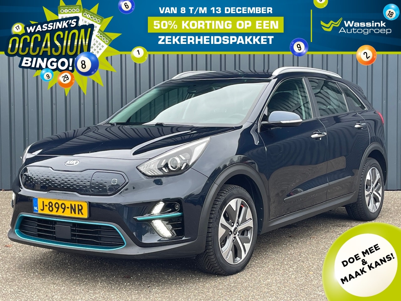 Kia e-Niro - Elektrisch 204pk Aut DynamicLine 3-fase I SOH 96% I Navigatie I Parkeersensoren Achter I C - AutoWereld.nl