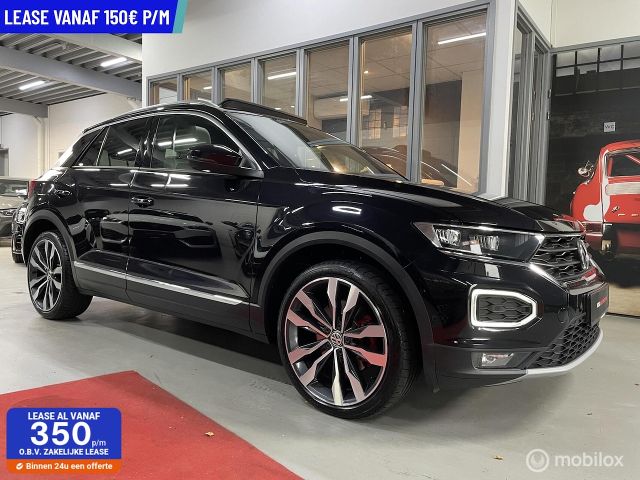 Volkswagen T-Roc - 2.0 TSI DSG 190 PK 4DRIVE Pano Virtual Leer LED 19” Velgen CarPlay - AutoWereld.nl