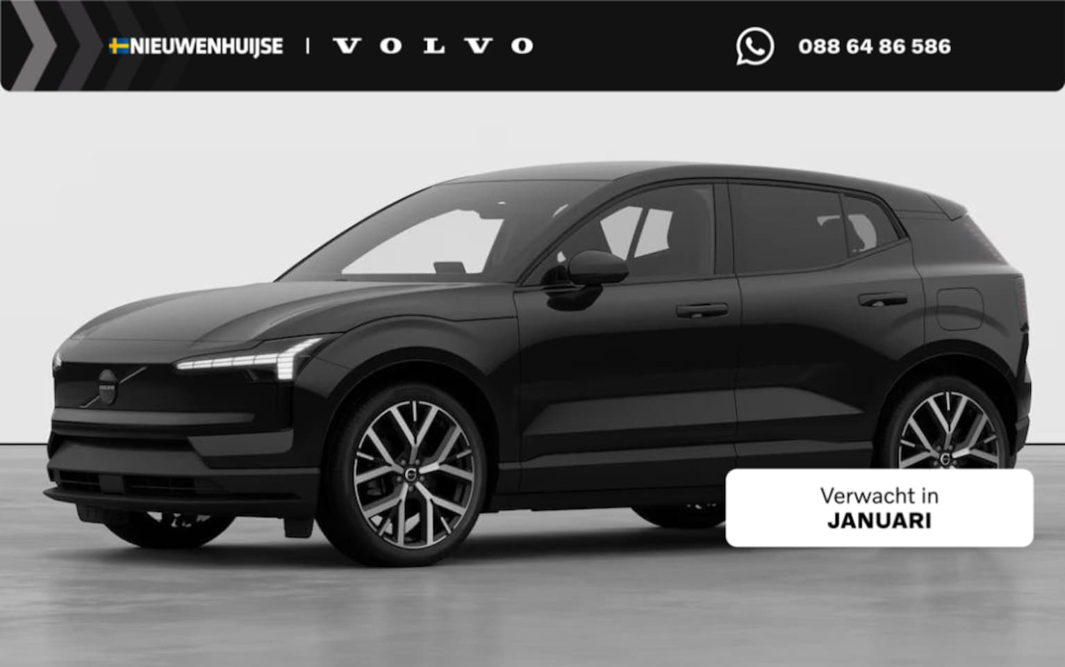 Volvo EX30 - Single Motor Ext Range Plus Black Ed Europa 69 kWh | Adaptive Cruise Control | Stoel + Stu - AutoWereld.nl