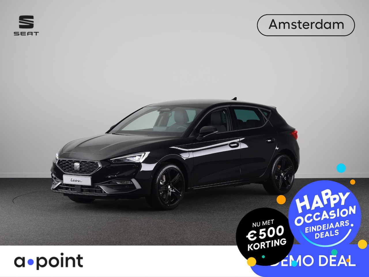 SEAT Leon - 1.5 TSI 204pk e-Hybrid FR Business | Black Pack | Adaptive Cruise | Blind spot | Trekhaak - AutoWereld.nl