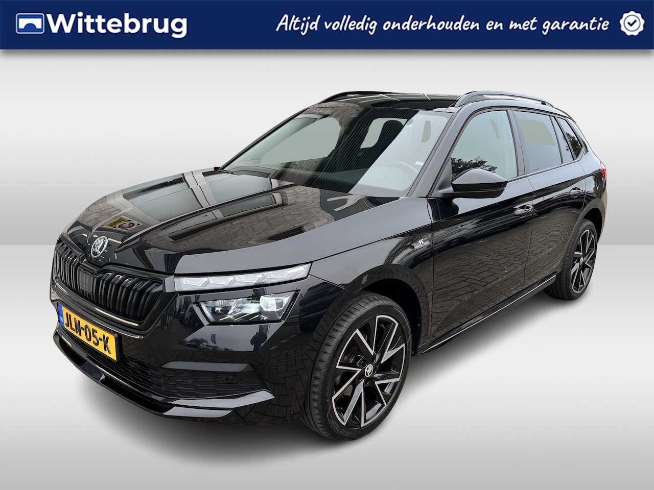 Skoda Kamiq - 1.0 TSI Monte Carlo / AUTOMAAT/ PARK. SENSOREN/ CRYSTAL LIGHTING/ STOEL-STUURVERWARM./ SMA - AutoWereld.nl
