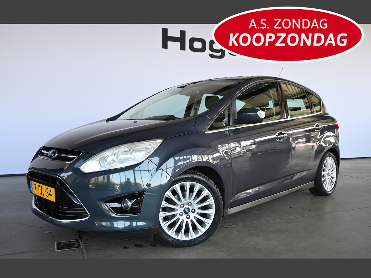 Ford C-Max - 1.0 Lease Titanium Clima Navigatie Goed Onderhouden! Inruil Mogelijk! - AutoWereld.nl
